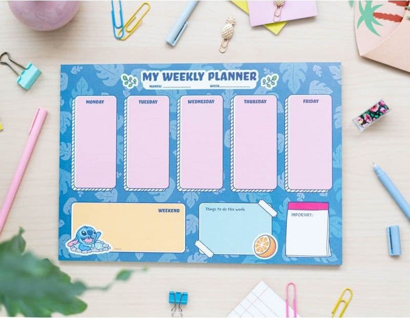Disney Stitch - Agenda settimanale 54 pagine A4 - 8