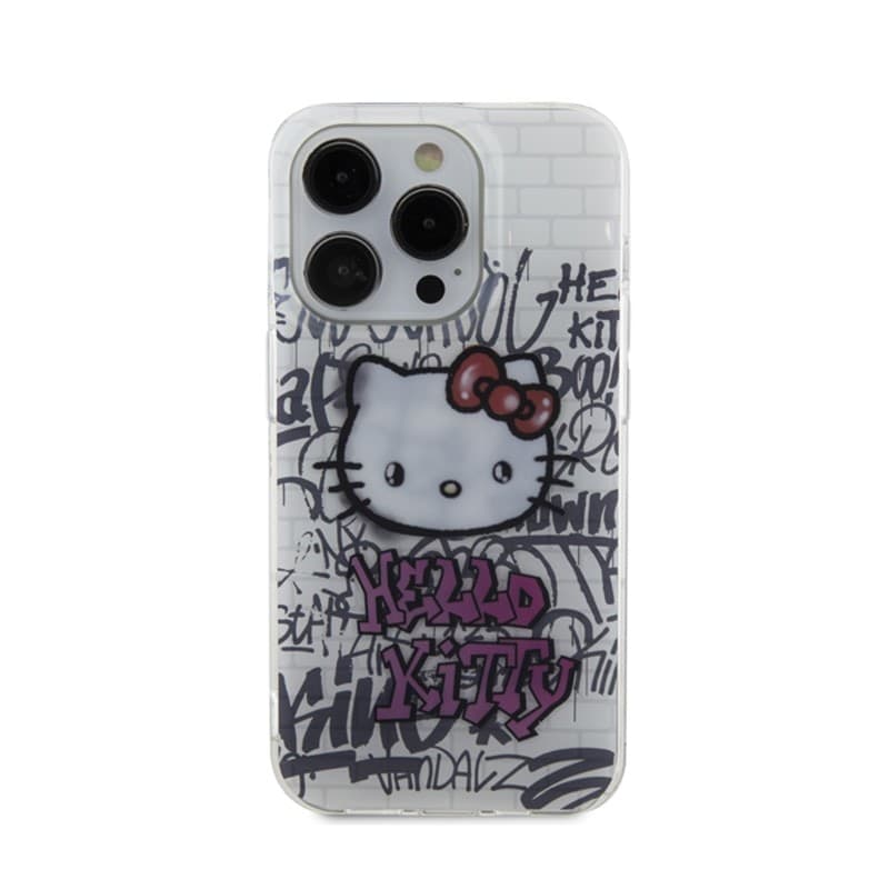 Hello Kitty IML Kitty On Bricks Graffiti - iPhone 14 Pro Max Case (white) - 11