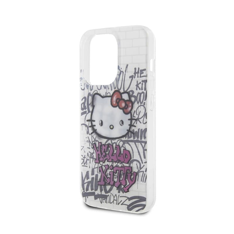 Hello Kitty IML Kitty On Bricks Graffiti - iPhone 14 Pro Max Case (white) - 14