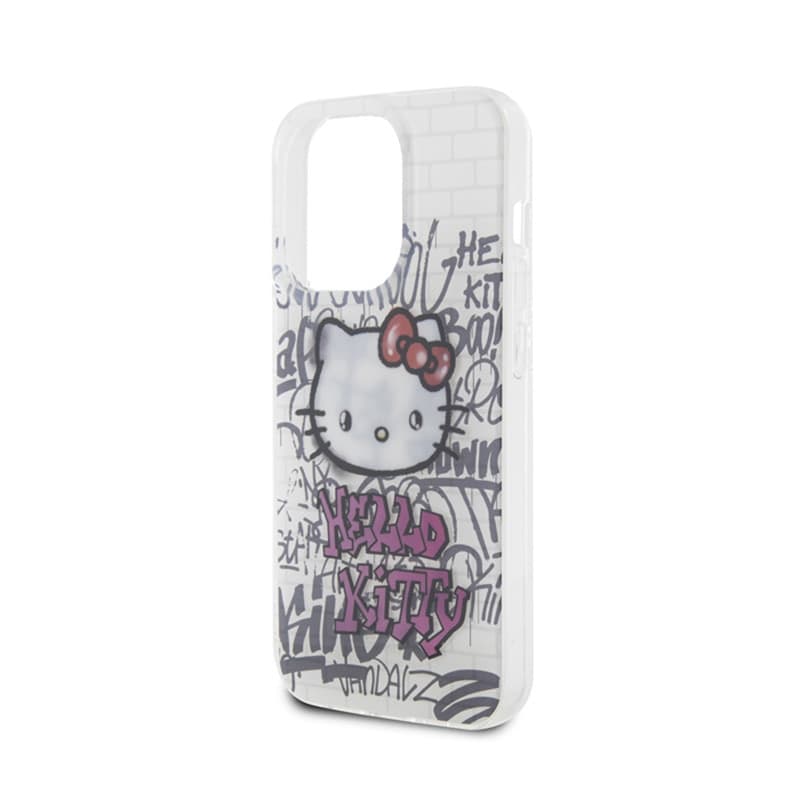 Hello Kitty IML Kitty On Bricks Graffiti - iPhone 14 Pro Max Case (white) - 6