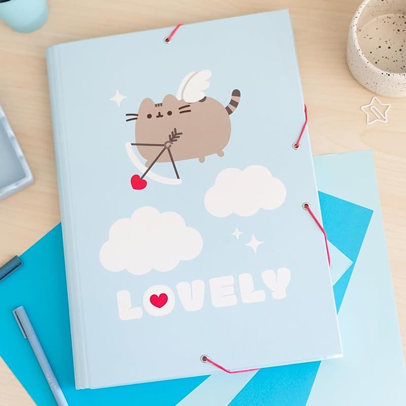 Pusheen - Cartella/borsa portadocumenti della collezione Purrfect Love (24,5 x 34 cm) - 11