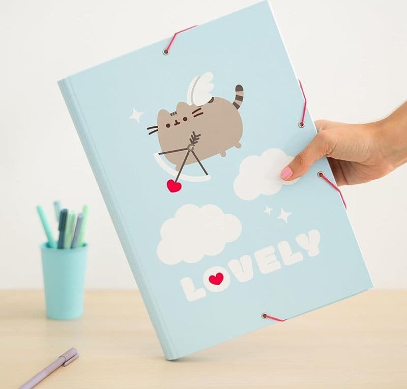 Pusheen - Cartella/borsa portadocumenti della collezione Purrfect Love (24,5 x 34 cm) - 14