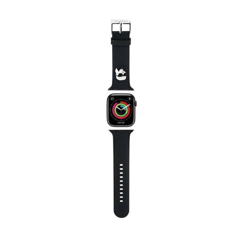Karl Lagerfeld 3D Rubber Karl Head NFT - Strap for Apple Watch 42/44/45/49 mm (black) - 5