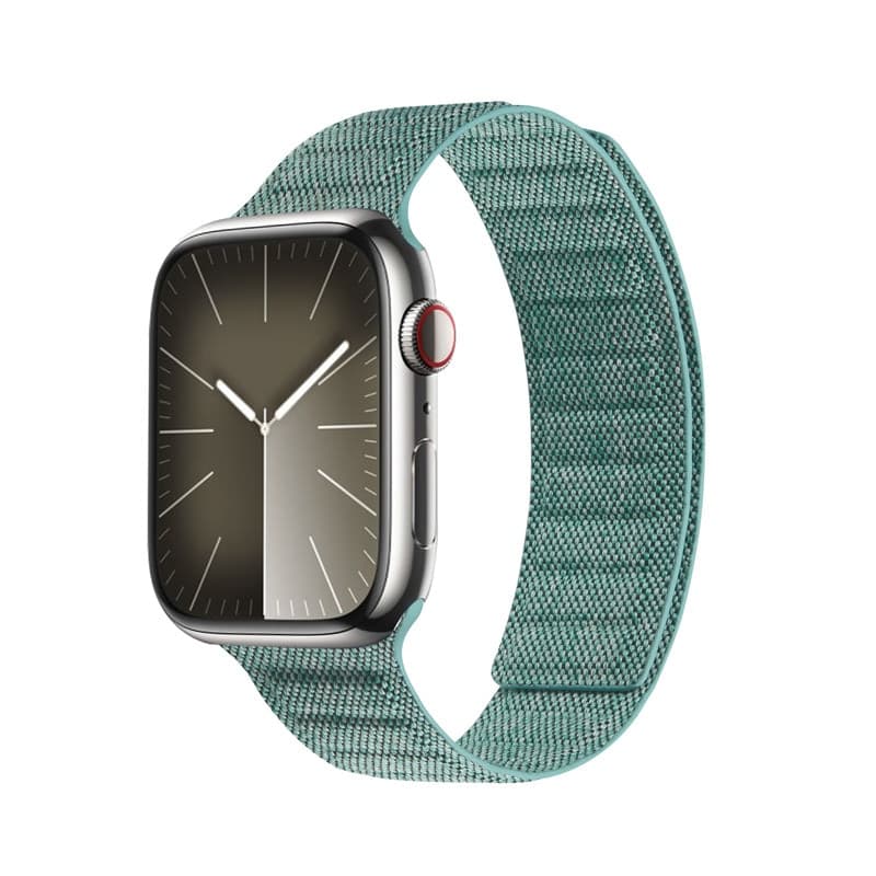 Crong Melange - Cinturino magnetico per Apple Watch 44/45/46/49 mm (turchese melange) - 2