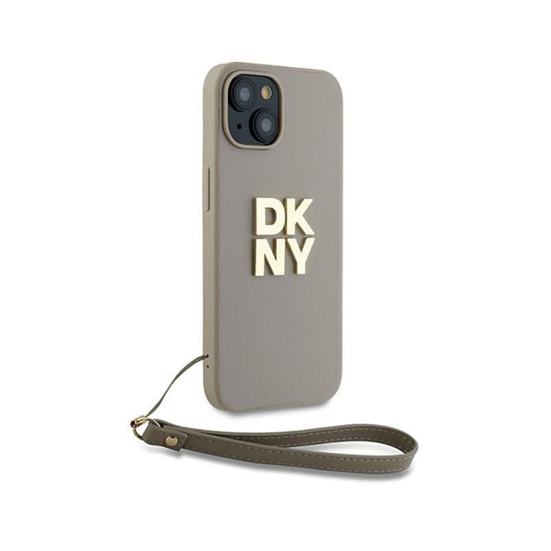 DKNY Wrist Strap Stock Logo - Case for iPhone 15 / 14 / 13 (Beige) - 3