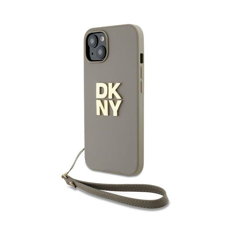 DKNY Wrist Strap Stock Logo - Case for iPhone 15 / 14 / 13 (Beige) - 8