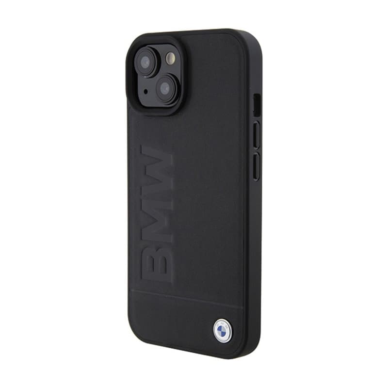 BMW Leather Hot Stamp MagSafe - Case for iPhone 15 Plus (black) - 2