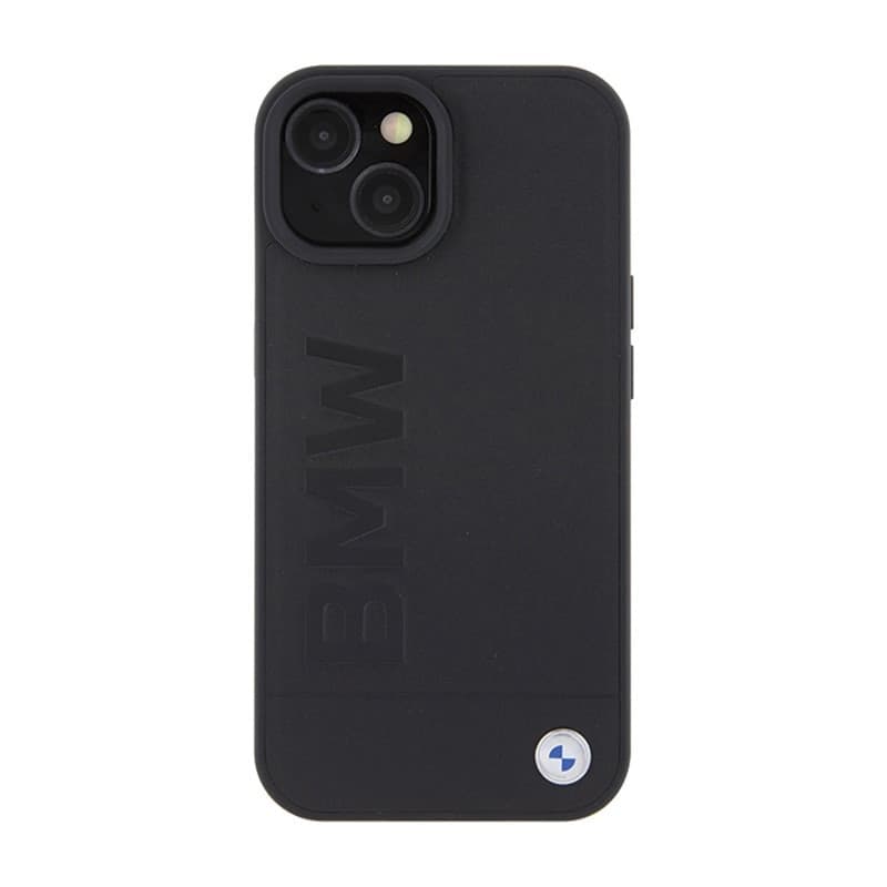 BMW Leather Hot Stamp MagSafe - Case for iPhone 15 Plus (black) - 3