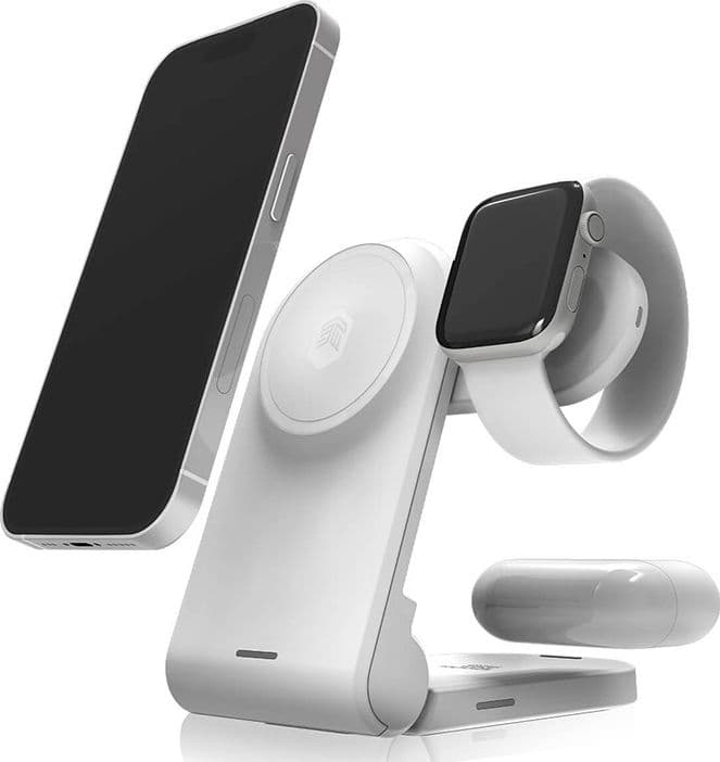 STM ChargeTree MAG - 3-in-1 mobile wireless charger with MagSafe (white) - 11