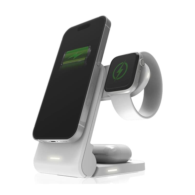 STM ChargeTree MAG - 3-in-1 mobile wireless charger with MagSafe (white) - 13
