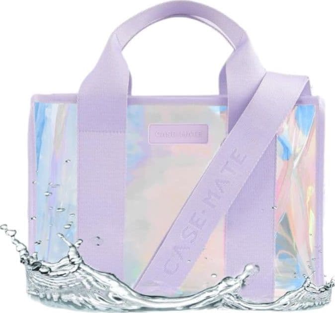 Case-Mate Mini Travel Tote Bag - Waterproof shoulder bag (Soap Bubble) - 11