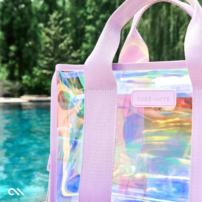 Case-Mate Mini Travel Tote Bag - Waterproof shoulder bag (Soap Bubble) - 7