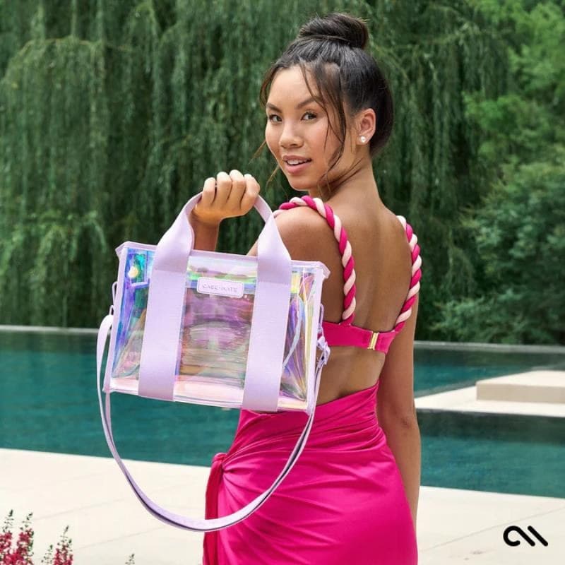 Case-Mate Mini Travel Tote Bag - Waterproof shoulder bag (Soap Bubble) - 8