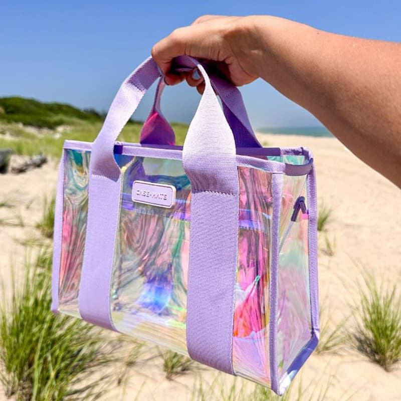 Case-Mate Mini Travel Tote Bag - Waterproof shoulder bag (Soap Bubble) - 9