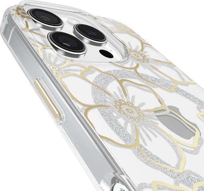 Case-Mate Floral Gems MagSafe - Case for iPhone 16 Pro (Gold) - 18