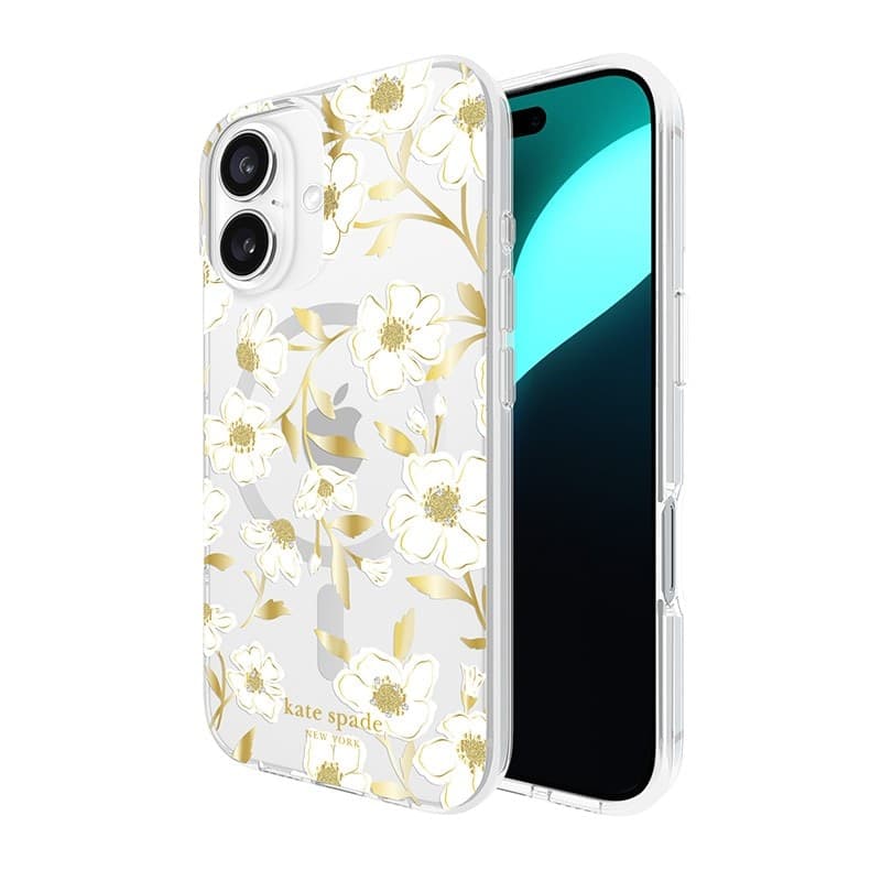 Kate Spade New York Protective Gems MagSafe - Case for iPhone 16 (Sunshine Floral) - 11
