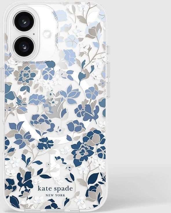Kate Spade New York Protective Gems MagSafe - Case for iPhone 16 (Flowerbed Blue) - 9