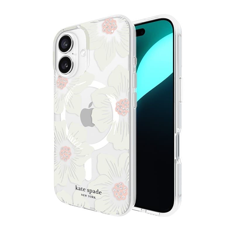 Kate Spade New York Protective MagSafe - Case for iPhone 16 (Hollyhock Floral) - 11