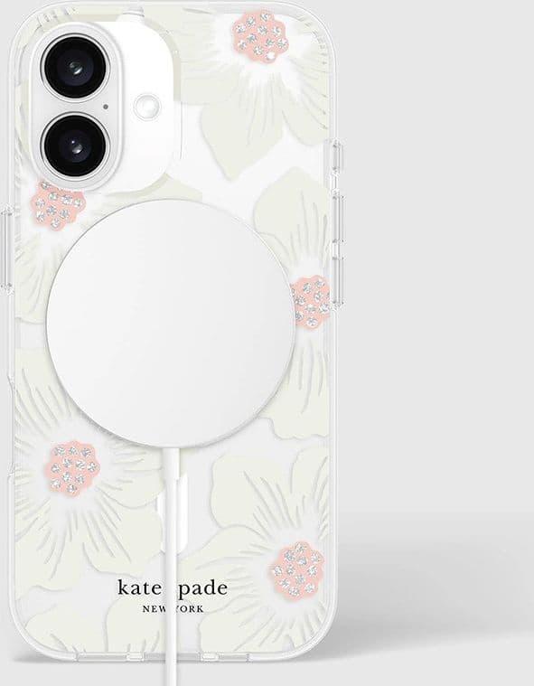 Kate Spade New York Protective MagSafe - Case for iPhone 16 (Hollyhock Floral) - 20