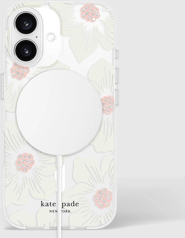 Kate Spade New York Protective MagSafe - Case for iPhone 16 (Hollyhock Floral) - 10