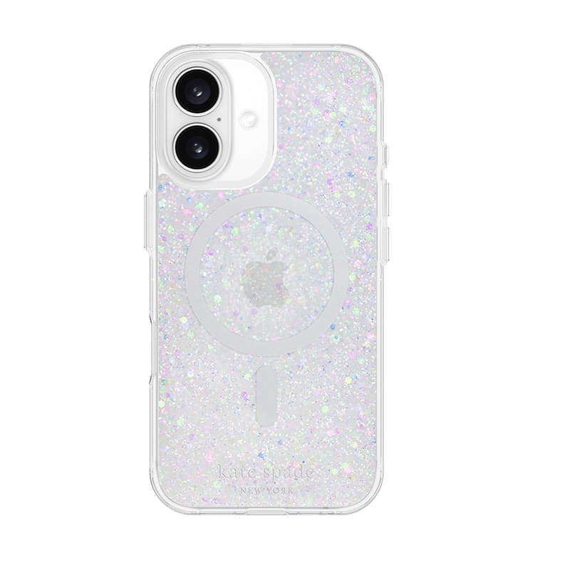Kate Spade New York Protective MagSafe - Case for iPhone 16 (Chunky Glitter) - 2