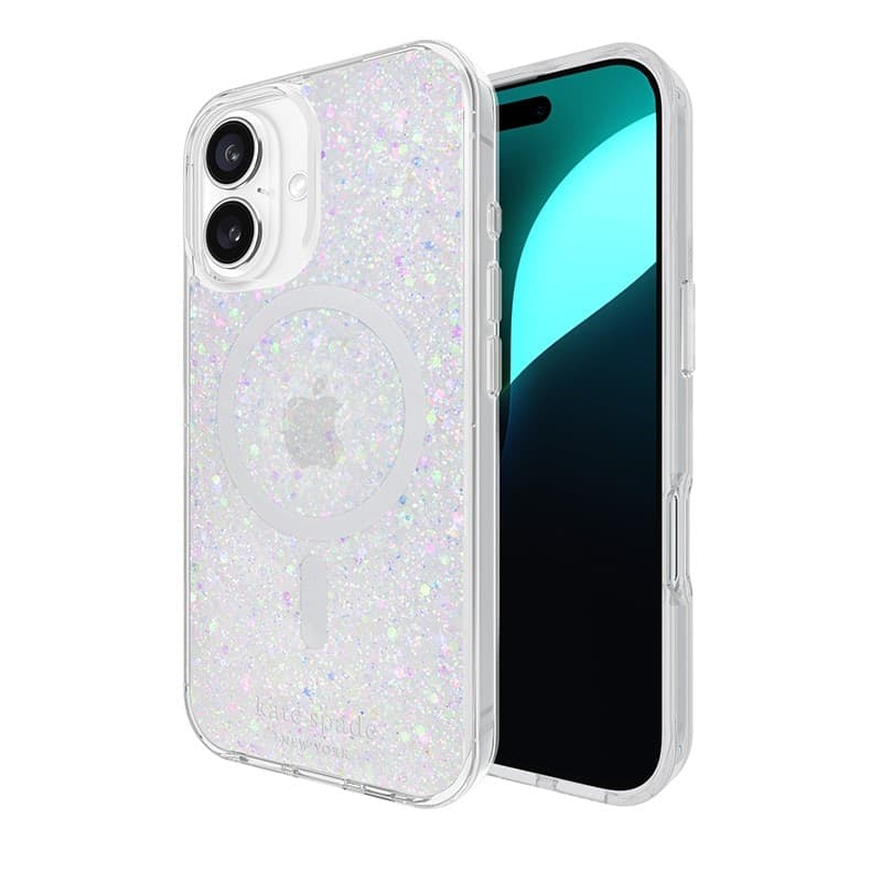 Kate Spade New York Protective MagSafe - Case for iPhone 16 (Chunky Glitter) - 11