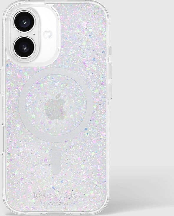 Kate Spade New York Protective MagSafe - Case for iPhone 16 (Chunky Glitter) - 9