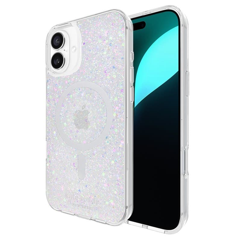 Kate Spade New York Protective MagSafe - Case for iPhone 16 Plus (Chunky Glitter) - 11