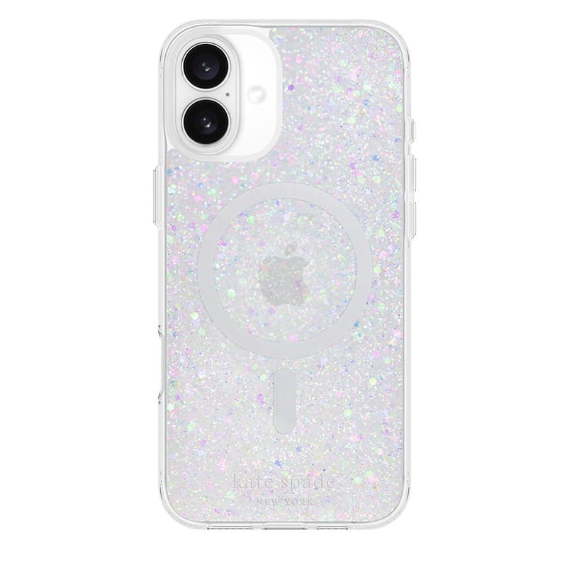 Kate Spade New York Protective MagSafe - Case for iPhone 16 Plus (Chunky Glitter) - 12