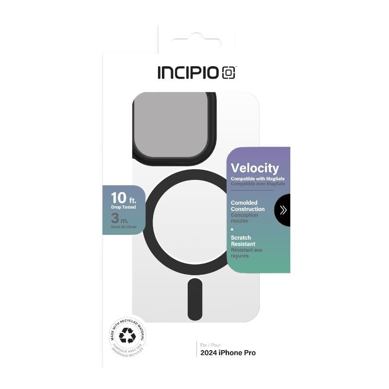 Incipio Velocity MagSafe - Case iPhone 16 Pro (Clear / Black) - 4