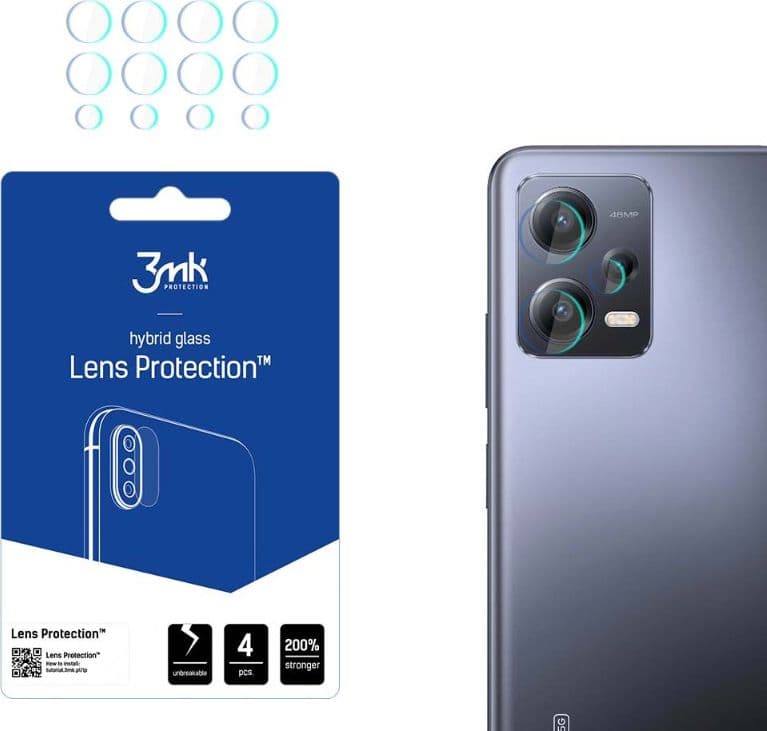 3mk Lens Protection - Camera Lens Glass for Xiaomi Redmi Note 12 Pro / Redmi Note 12 Pro+ (4 sets) - 2