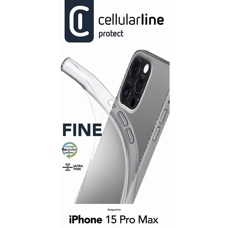 Cellularline Fine - Case for iPhone 15 Pro Max (Transparent) - 8