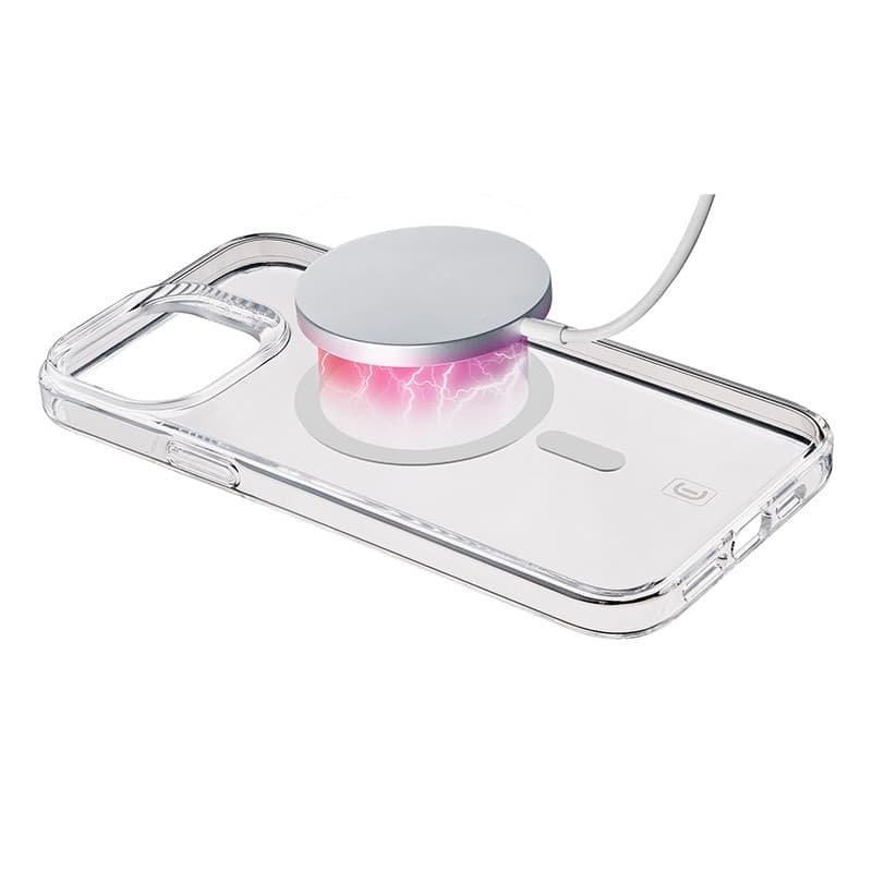 Cellularline Gloss Mag - iPhone 15 Pro MagSafe Case (Transparent) - 2