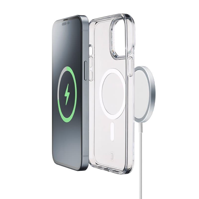 Cellularline Gloss Mag - iPhone 15 Pro MagSafe Case (Transparent) - 7