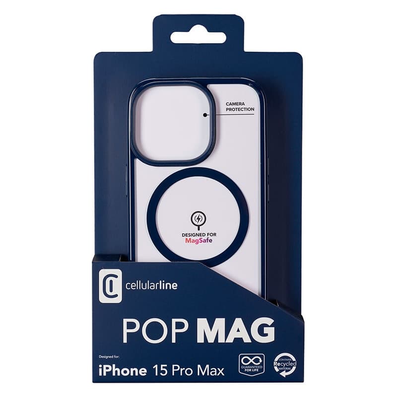 Cellularline Pop Mag - iPhone 15 Pro Max MagSafe Case (blue) - 2