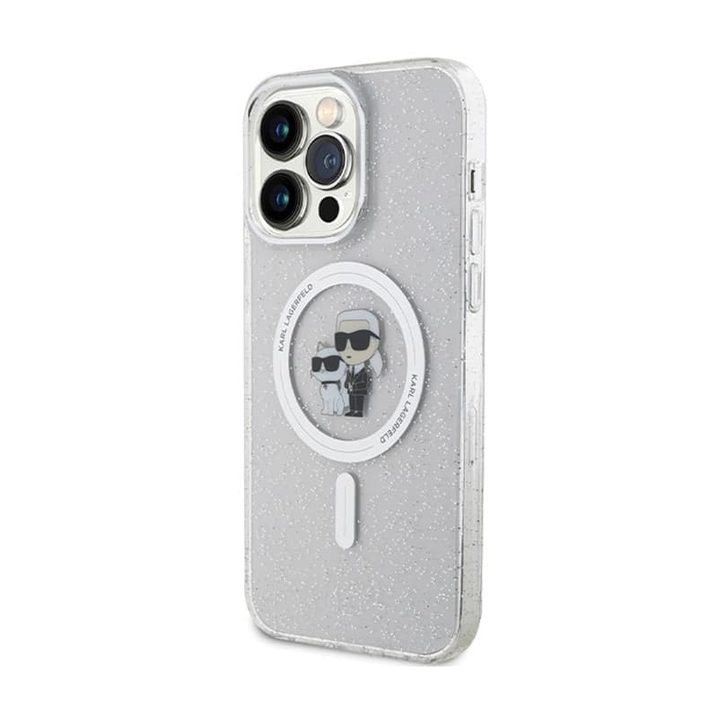 Karl Lagerfeld Karl & Choupette Glitter MagSafe - iPhone 14 Pro Max Case (Transparent) - 2