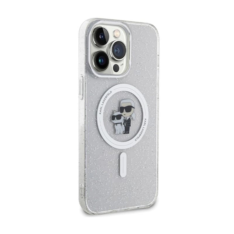 Karl Lagerfeld Karl & Choupette Glitter MagSafe - iPhone 14 Pro Max Case (Transparent) - 12