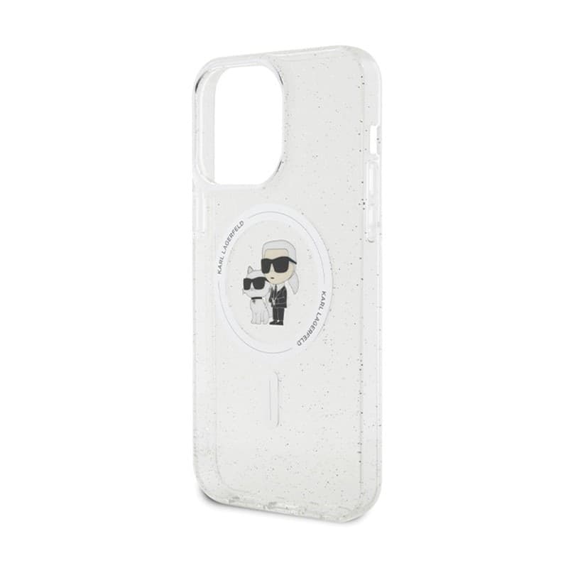 Karl Lagerfeld Karl & Choupette Glitter MagSafe - iPhone 14 Pro Max Case (Transparent) - 14