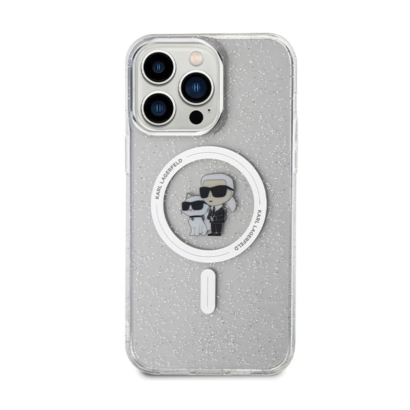 Karl Lagerfeld Karl & Choupette Glitter MagSafe - iPhone 14 Pro Max Case (Transparent) - 3