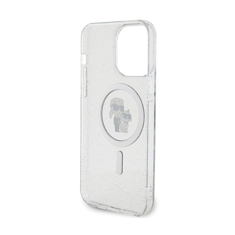 Karl Lagerfeld Karl & Choupette Glitter MagSafe - iPhone 14 Pro Max Case (Transparent) - 7