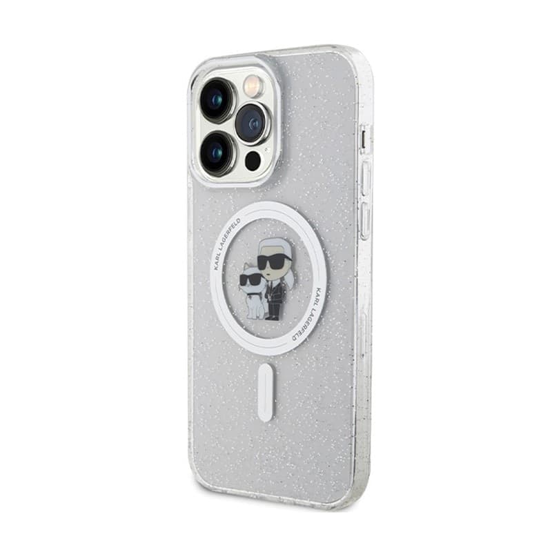 Karl Lagerfeld Karl & Choupette Glitter MagSafe - iPhone 14 Pro Max Case (Transparent) - 10