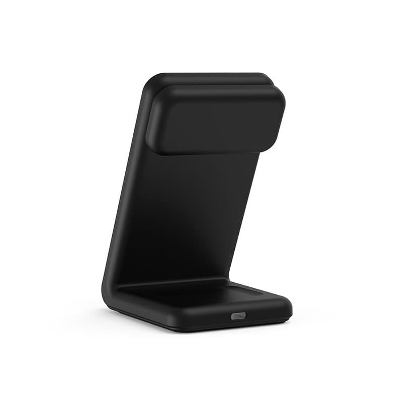 Crong MagSpot Pivot Stand - Caricabatterie wireless 3 in 1 con MagSafe per iPhone, Apple Watch e AirPods (nero) - 8