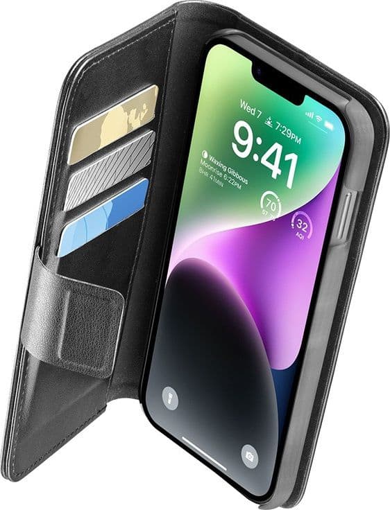 Cellularline Book Agenda - iPhone 14 case with MICROBAN coating (black) - 8