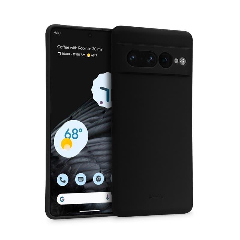 Crong Color Cover - Custodia per Google Pixel 7 Pro (Nero) - 4