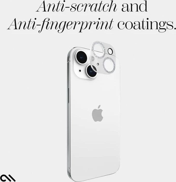 Case-Mate Sparkle Lens Protector - Protective Glass for iPhone 15 / iPhone 15 Plus Camera (Twinkle) - 16