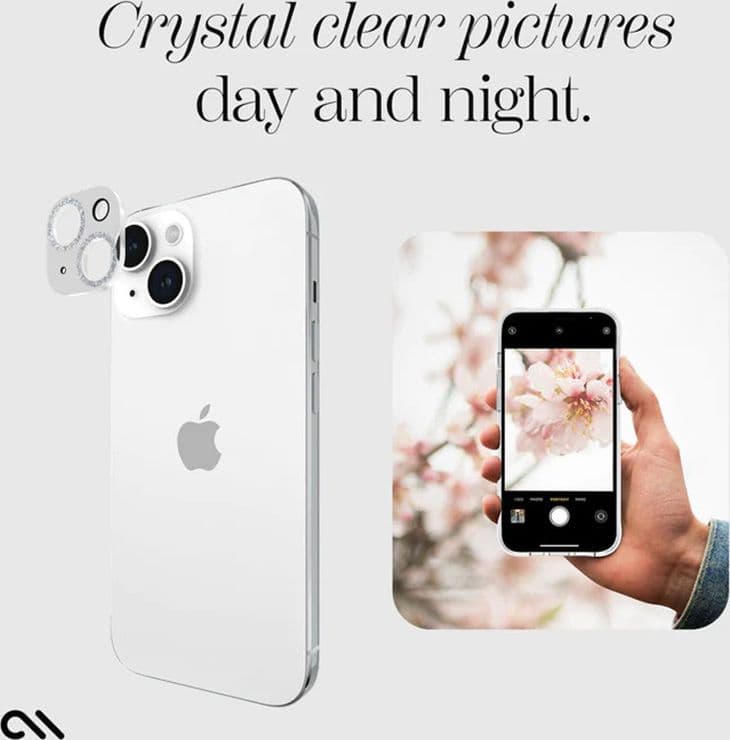 Case-Mate Sparkle Lens Protector - Protective Glass for iPhone 15 / iPhone 15 Plus Camera (Twinkle) - 4