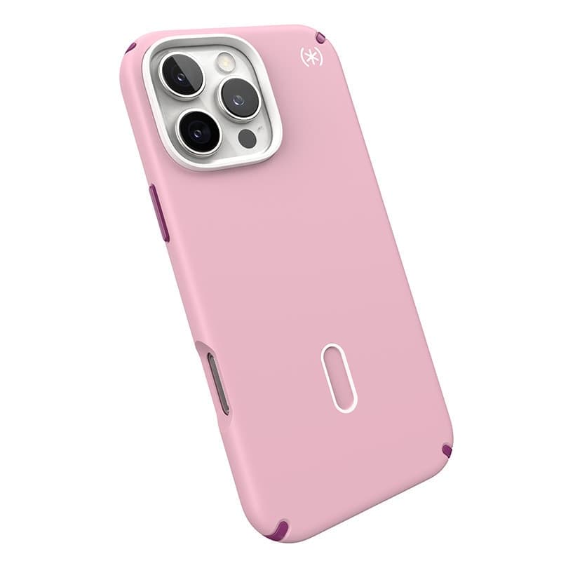 Speck Presidio2 Pro ClickLock e MagSafe - Custodia per iPhone 16 Pro Max (rosa mercoledi / viola Boysenberry / bianco) - 7