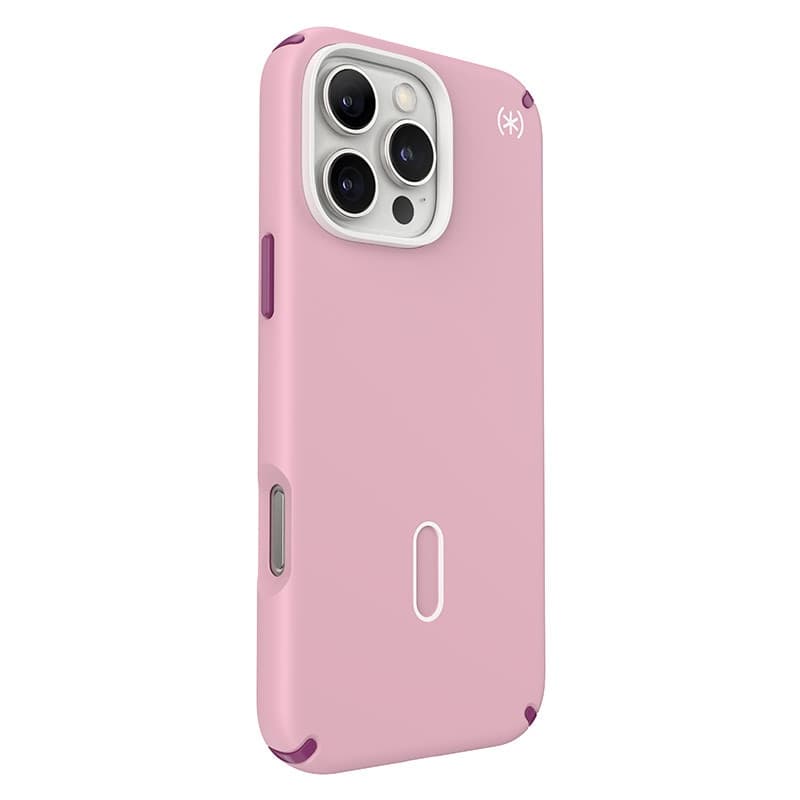 Speck Presidio2 Pro ClickLock e MagSafe - Custodia per iPhone 16 Pro Max (rosa mercoledi / viola Boysenberry / bianco) - 10