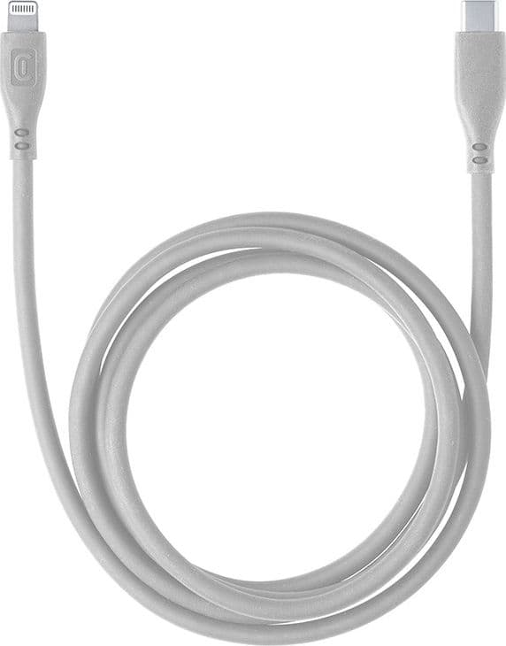 Cellularline Soft Cable - USB-C to Lightning cable MFi certified 1.2 m (grey) - 4