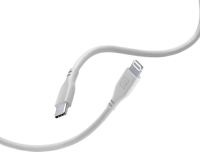 Cellularline Soft Cable - USB-C to Lightning cable MFi certified 1.2 m (grey) - 6